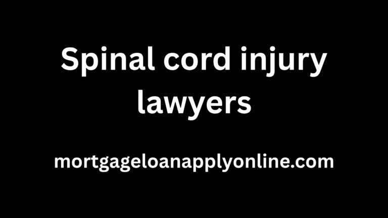 Spinal cord injury lawyers