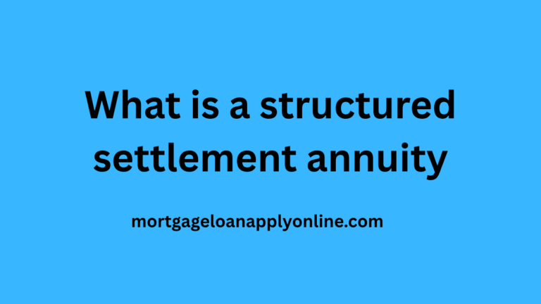 What is a structured settlement annuity