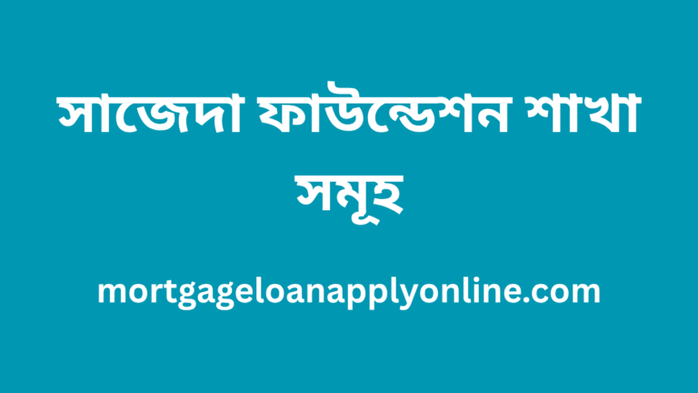 সাজেদা ফাউন্ডেশন শাখা সমূহ